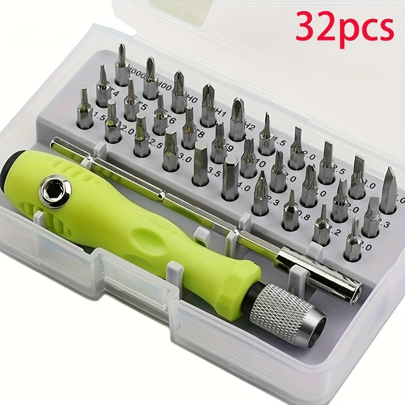 32 PCS/Set Mini Precision Screwdriver Set - Magnetic Cross Shaped , Used for Maintenance Smartphones, Cameras and Small Tools