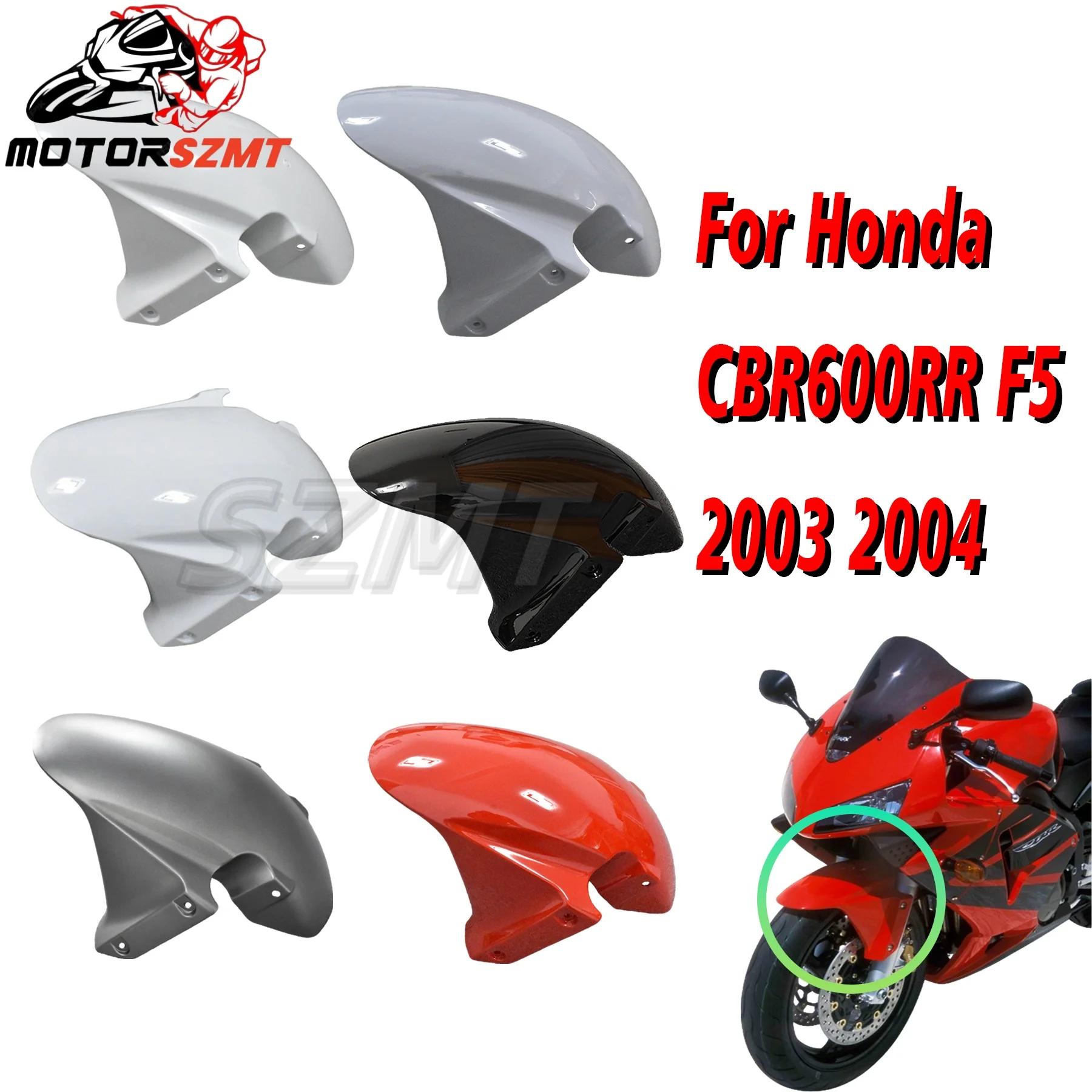 

CBR600RR Motorcycle Front Tire Fender Hugger Fairing CBR600 RR Fit For Honda CBR 600RR F5 2003 2004