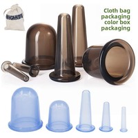 4/7Pcs Advanced Silicone Vacuum Massage Cups - Non-Toxic Set for Deep Tissue Therapy & Myofascial Release