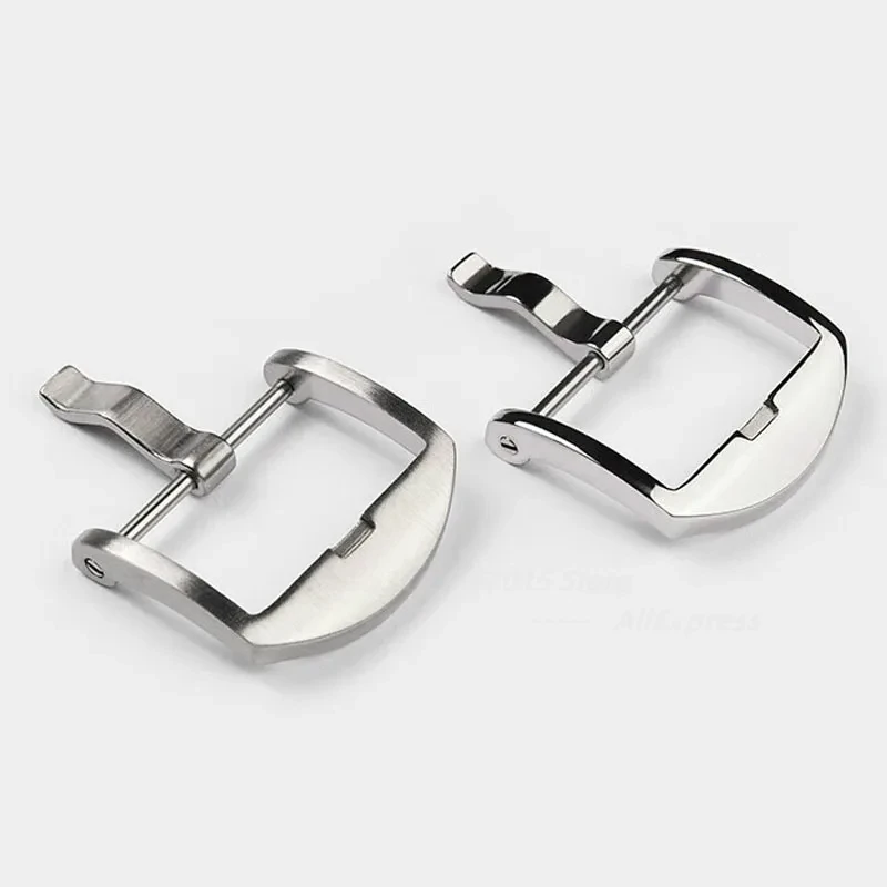 18mm 20mm 22mm Stainless Steel Watch Buckle for Panerai PAM 441 Bracelet Matte Polished Pin Clasp Metal Screw Pin Buckle