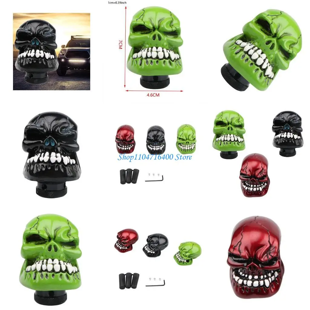 

y1gd Car Gear Shift Knob Modified Skull for Head Decoration Manual Gear