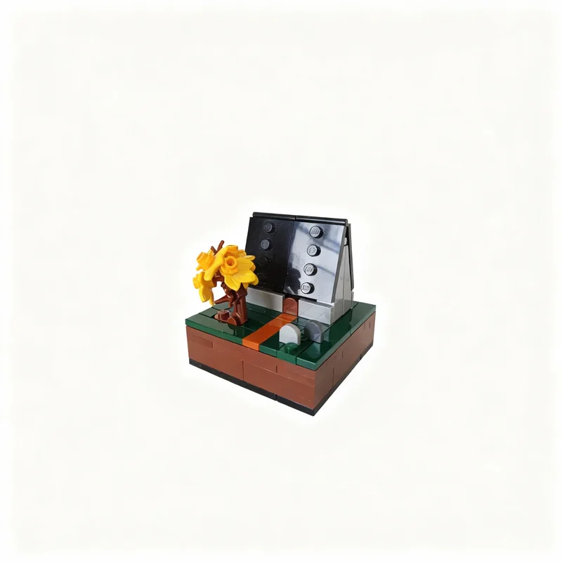 109개 MOC 유령의 가을 집 마이크로 장면 계절별 할로윈 모델 블록 건축 크리스마스 선물 장난감 블록