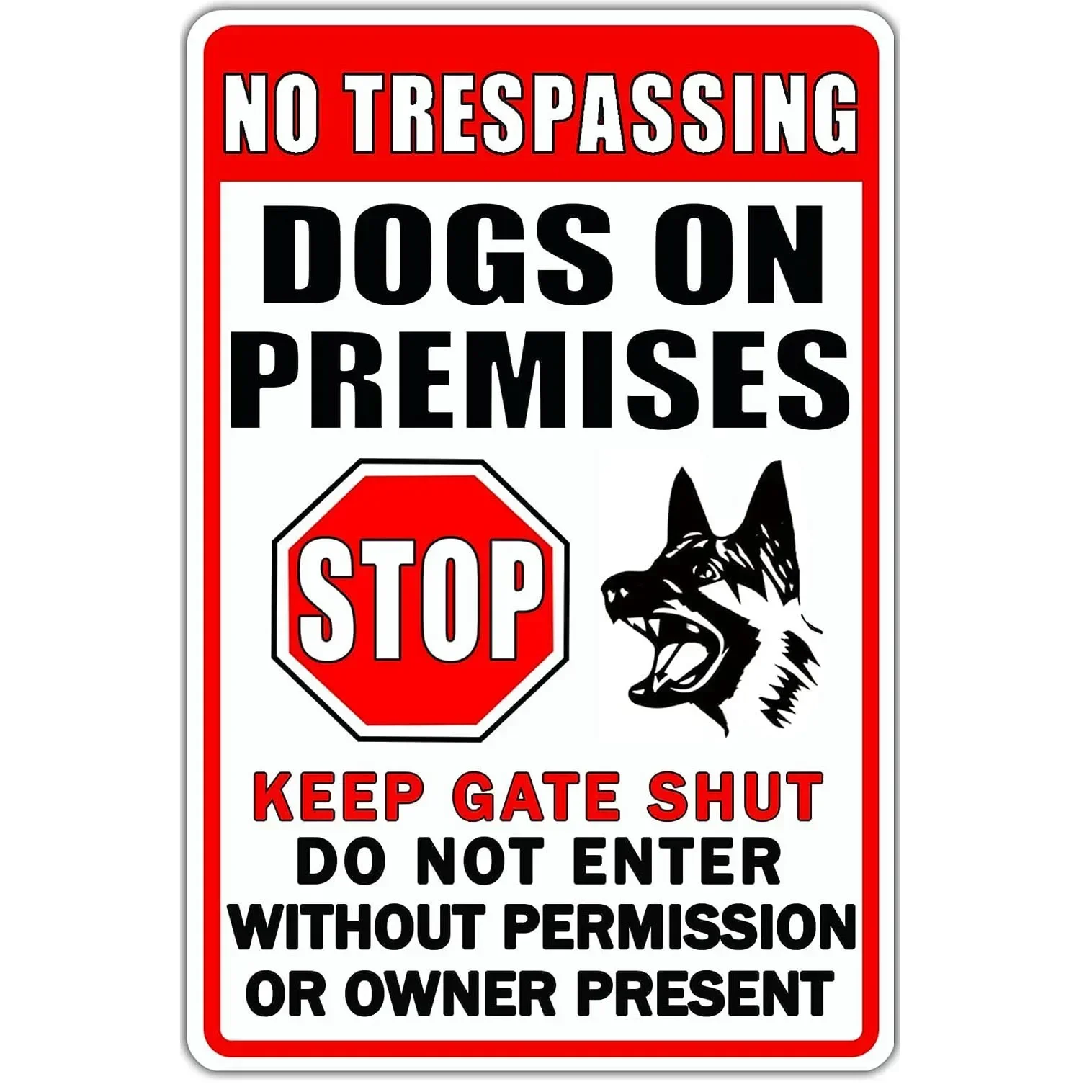 Vintage No Trespassing Warning Metal Signs - Enhance your decor with these lovely signs.Wall plaques for home and various venues