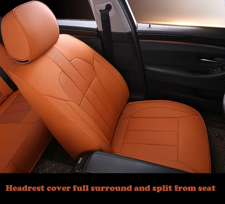 custom Car Seat Covers 5 seats For Mercedes Benz S class S400 S500 S300 S320 W222 SLC300 R172 car seat caution protector styling