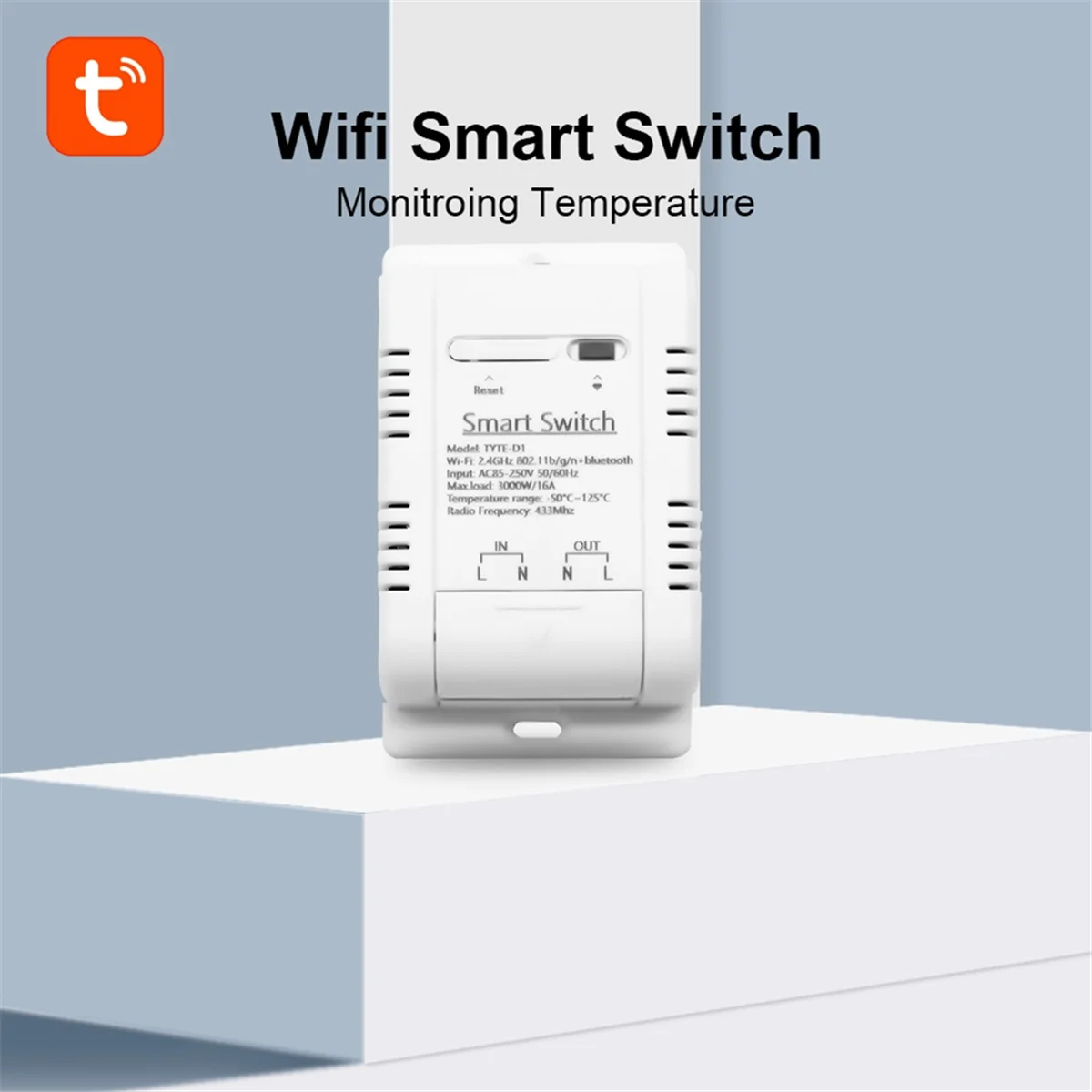 

AA88 Tuya Wi-Fi умный переключатель температуры и влажности мониторинг статистика электроэнергии реле 16A интеллектуальный датчик термостата