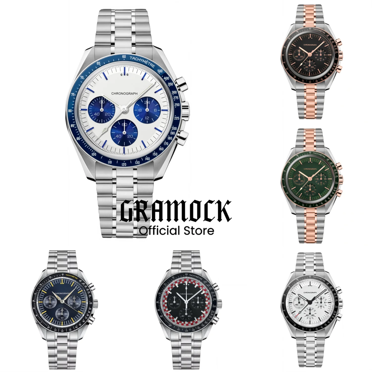 

Новые мужские часы 2026 года, 40 мм, люксовые, кварцевые VK63A, спортивные, с хронографом, с покрытым стеклом, водонепроницаемость 5 бар, нержавеющая сталь