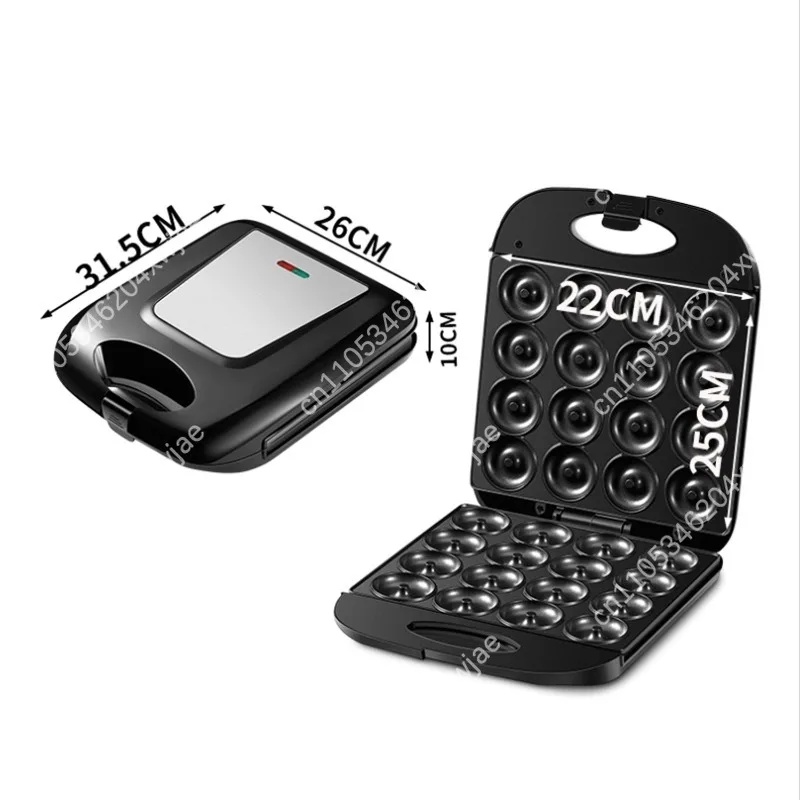 Máquina para Hacer Donuts Americana de 110V, 16 Cavidades, Revestimiento Antiadherente, Multifunción, para Desayunos, Pasteles y Snacks, Cocción Rápida