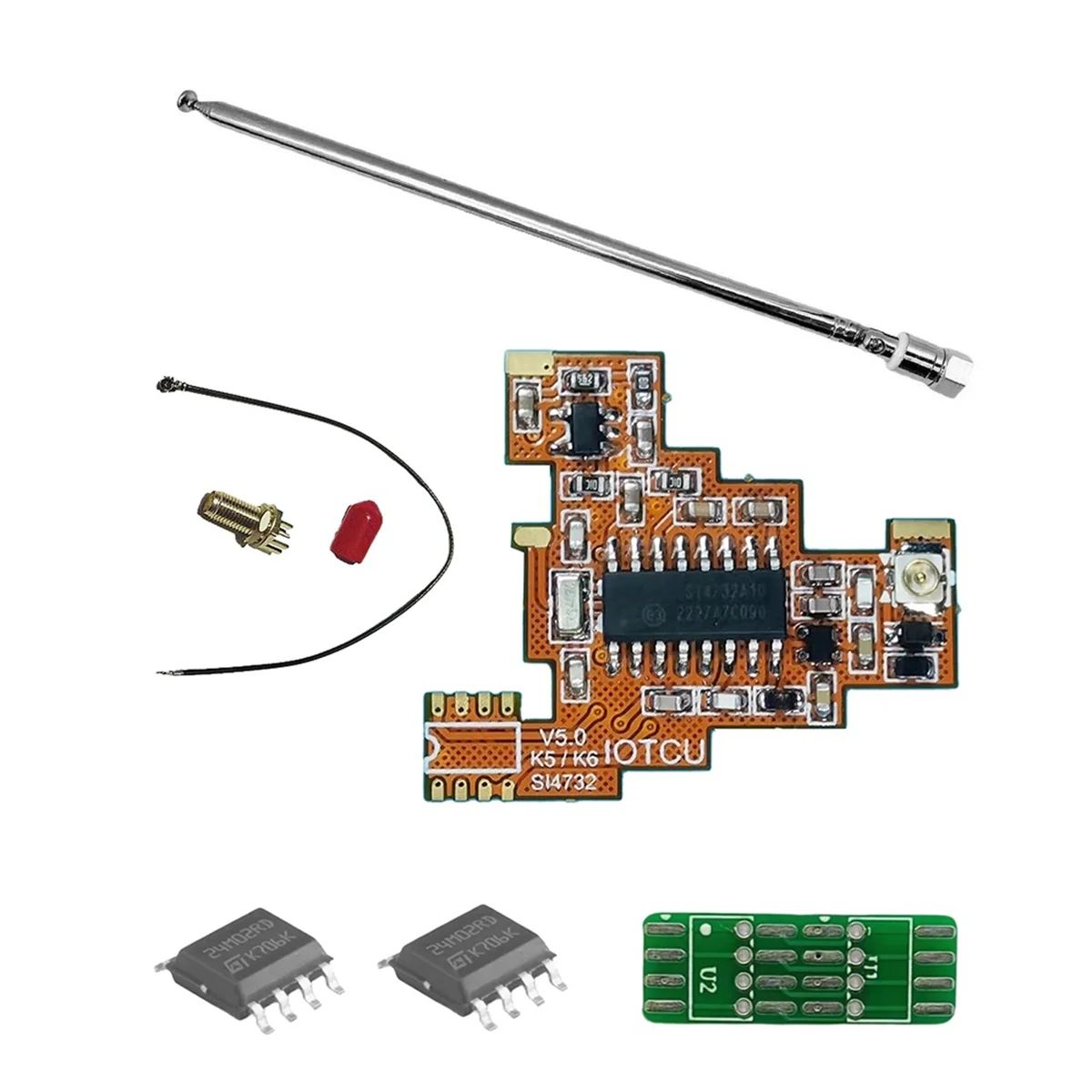 Módulo FPC SI4732 V5.0 + sistema múltiple de chip 2x2M para Quansheng UVK5 K6_Y80A