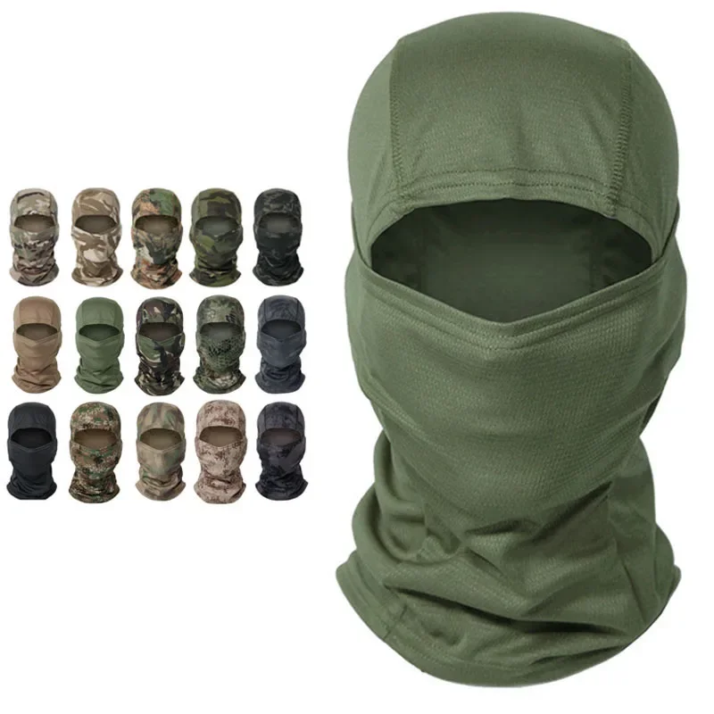 Masque intégral CamSolomon Dulbalaclava, couverture de bouclier, cyclisme, chapeau de chasse, écharpe, Multicam