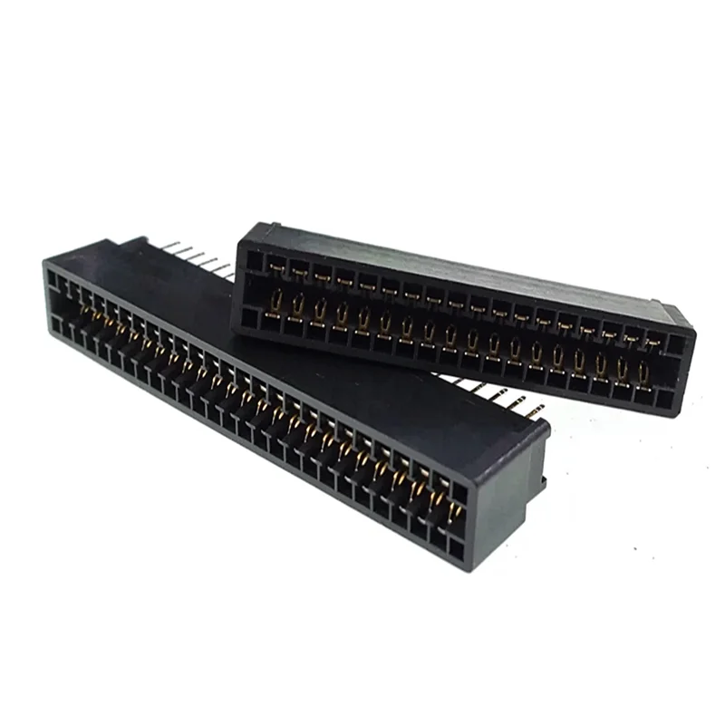 10Pcs Edge Card Slot Connector 2.54mm Pitch 6/8/10/12/14/16/20/22/24/26/30/36/40P-98 Pin Gold Finger PCB Socket Through Holes
