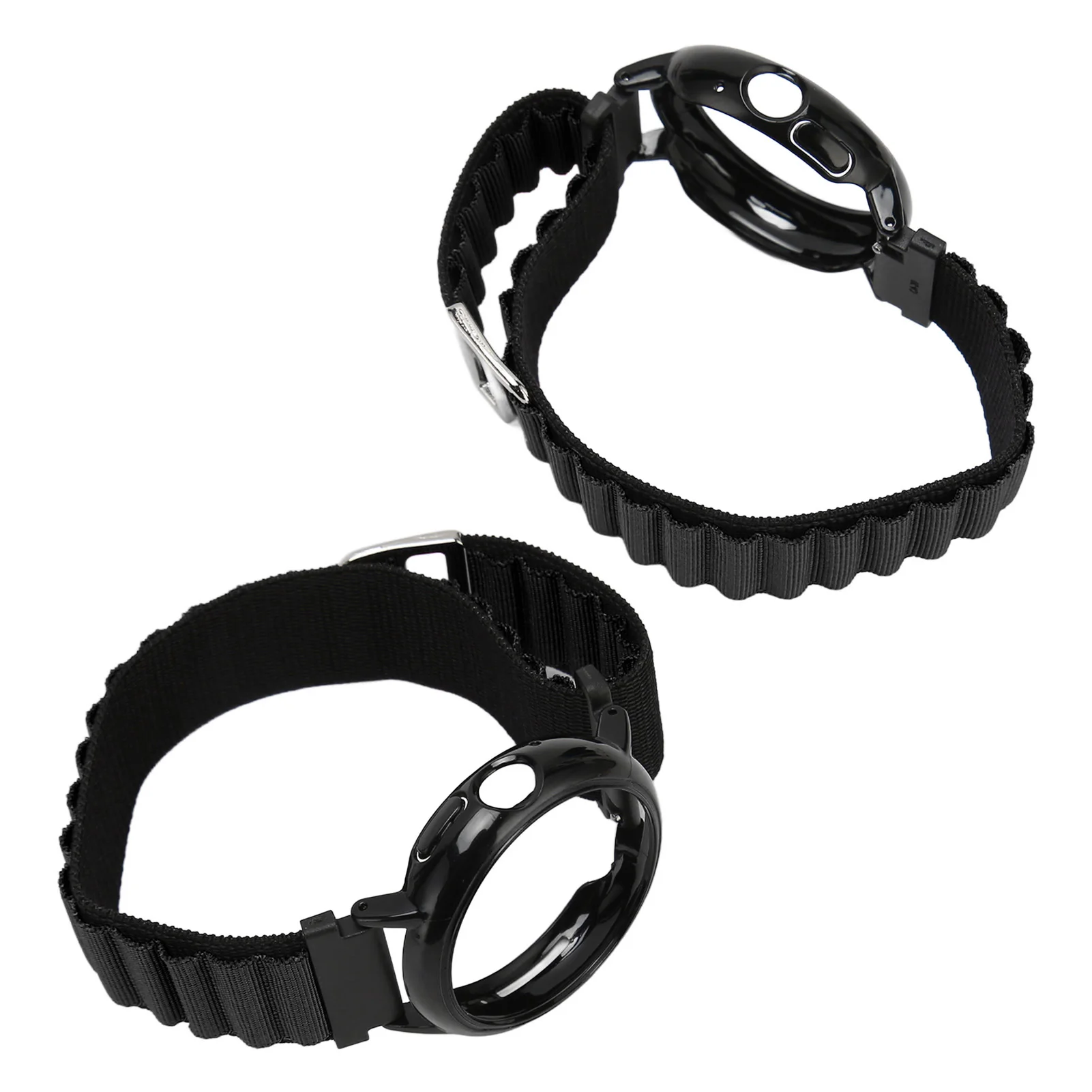 حزام ساعة منسوج من النايلون المطاطي مع حافظة ممتصة للصدمات بلاستيكية مناسبة لساعة Google Pixel