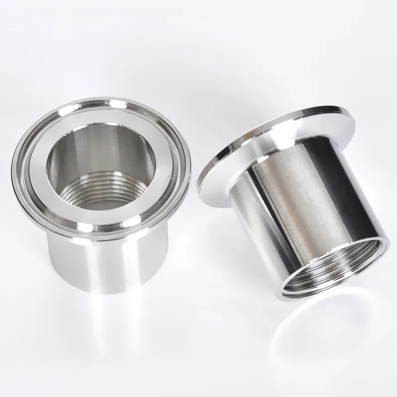 Tri clamp Adapter DN8--DN25 Stainless Steel Sanitary Female Thread Ferrule Pipe Fitting For Homebrew  1/4