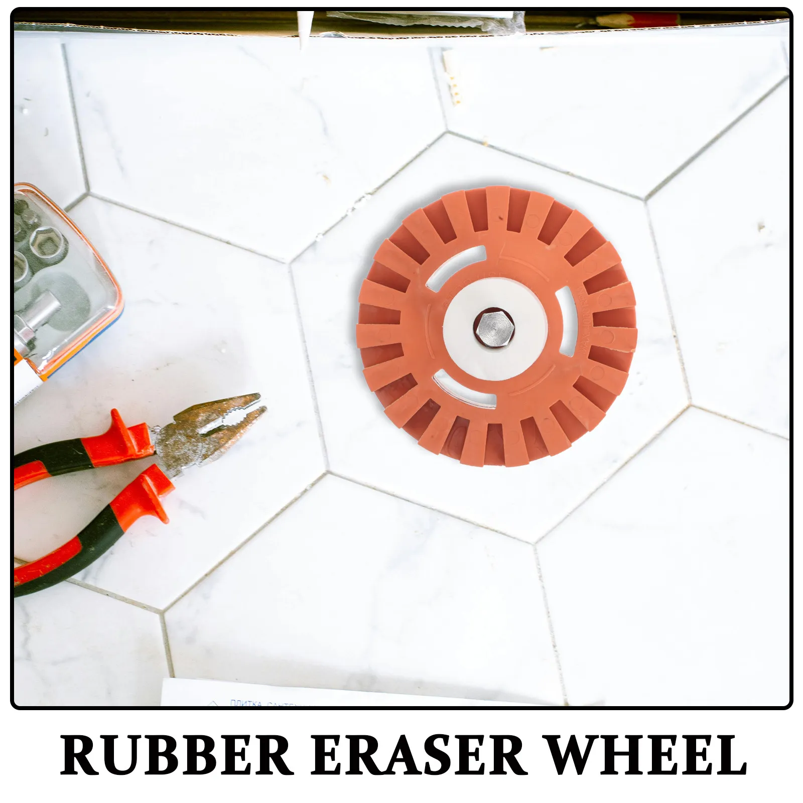 Rubber Eraser Wheel for Car Tire Polishing and Adhesive Removal Works on Vinyl Decals Stickers Pinstripes Auto Body Surfaces view 4