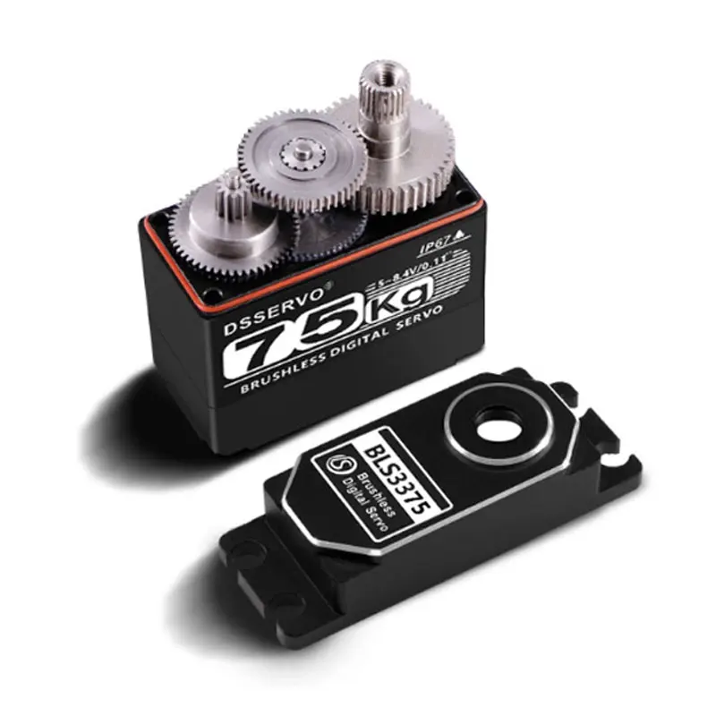 75KG CLS3375 Digital Servo HV Bürstenlosen Motor Voll Metall Getriebe 180/270/360 Grad Für 1/5 RC Auto Roboter mit 25T Metall Servo Arm