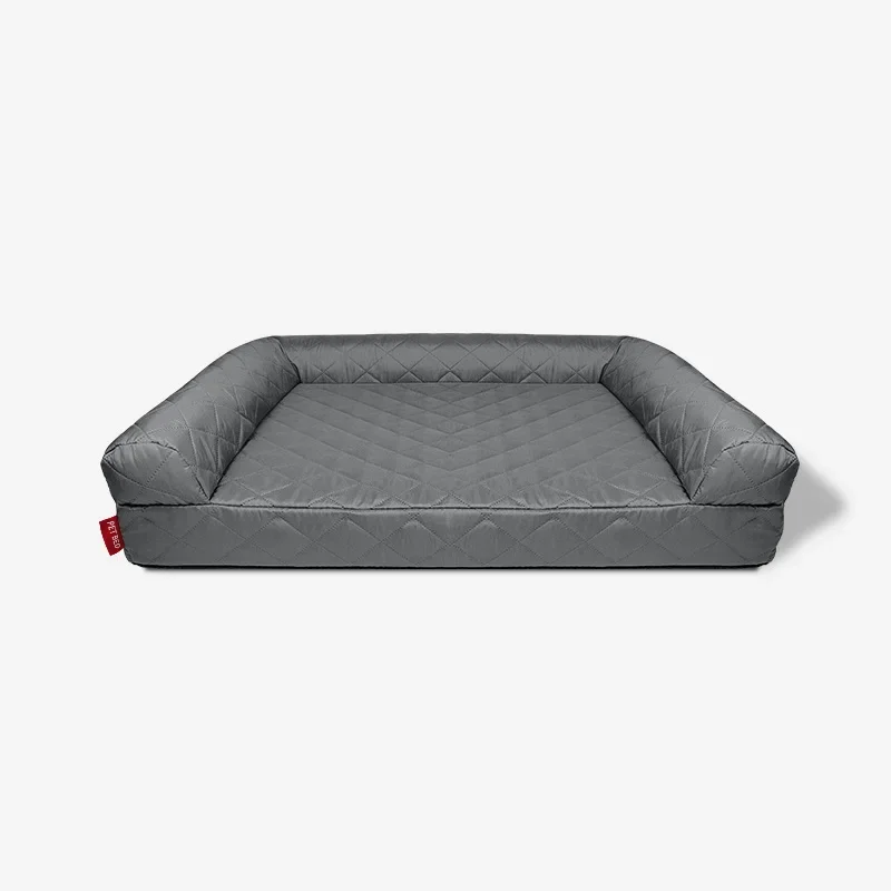 Big Dog Bed Medium Large Size Gray Removable Cover Indestructible Machine Wash Luxury Modern Nest Pillow Cama Home Pets Products