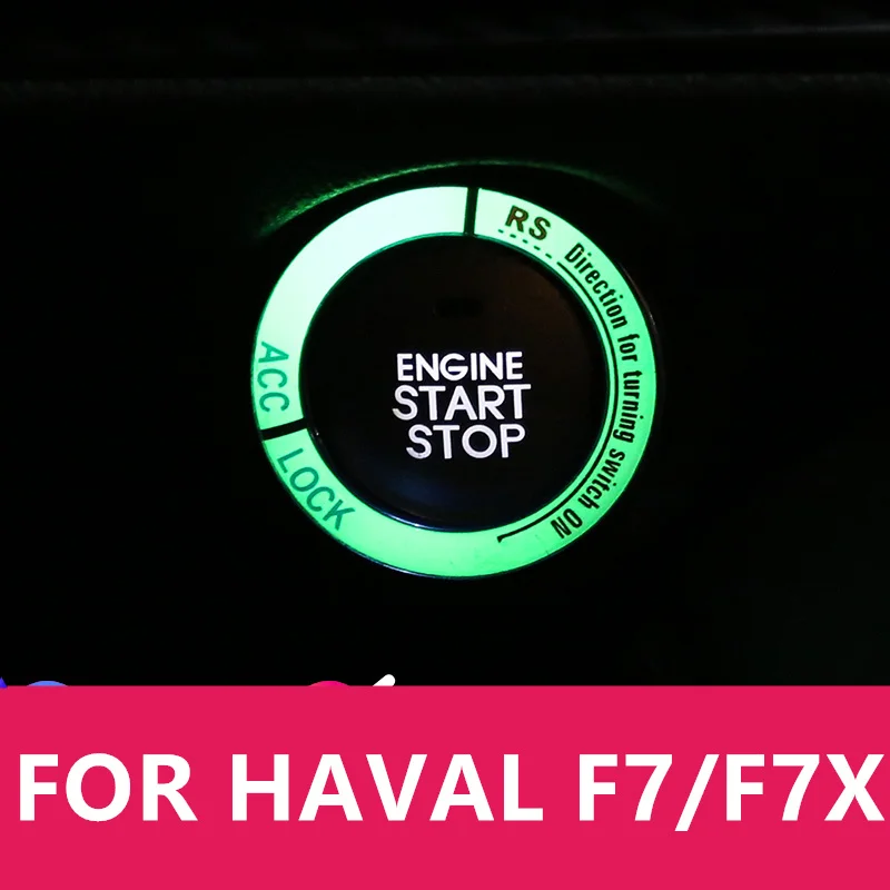 

FOR HAVAL F7/F7X one-button start decorative ring interior modification special decorative patch high quality New arrivals