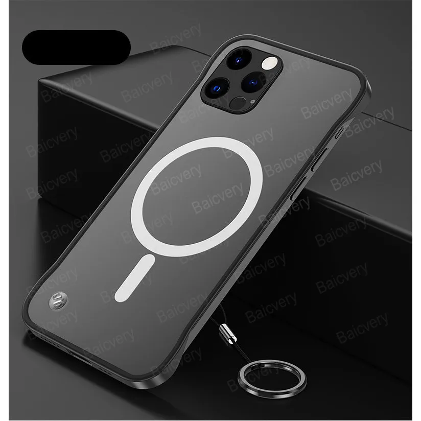 Phone Case For Xiaomi Redmi Note 13 4G Note13 Pro 5G TPU Black Shell Back Cover Support Magnetic Wireless Charger Sticker