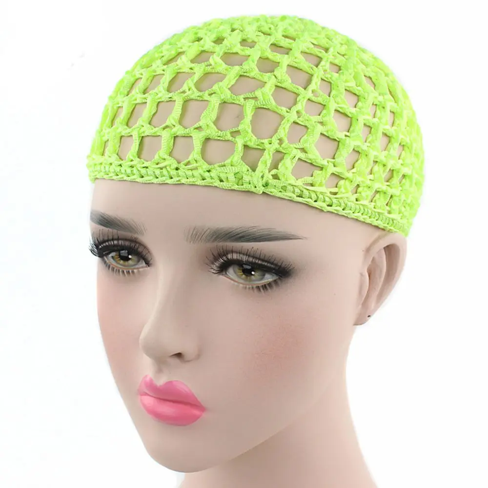 Women Turbans Handmade Cover Sleeping Night Net Hat Hair Net Mesh Cap Snood