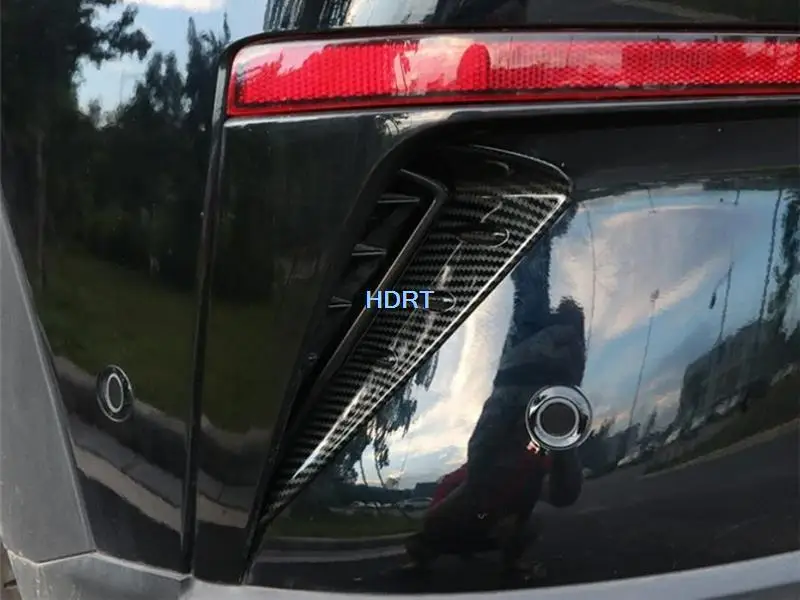 لامعة قطاع سيارة نمط الخلفية الضباب غطاء خفيف مصباح ل Changan وحدة UNI-T 2020 حامي اكسسوارات الديكور الخارجي ملصق