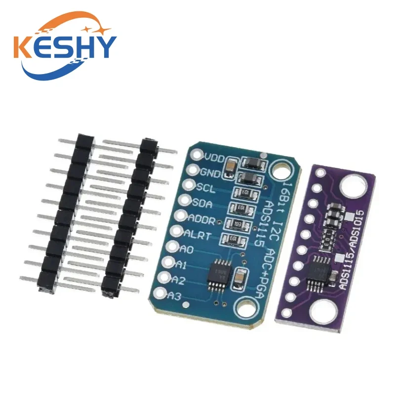 I2C ADS1115 ADS1015 16 Bit ADC 4 kanallı Modül, Programlanabilir Kazanç Amplifikatörü ile 2.0V ila 5.5V RPi