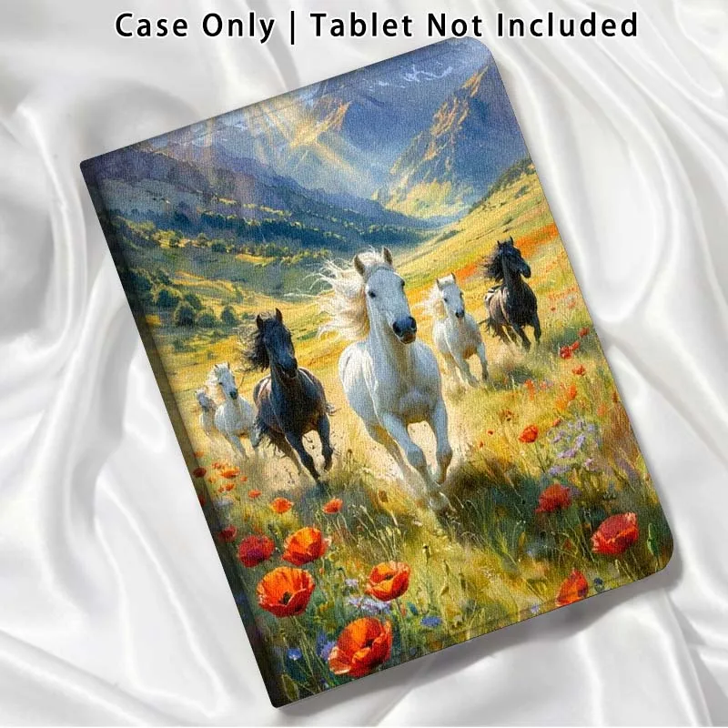 Mountain Running Horse For Xiaomi Poco Redmi Pad 2 4 5 6 6S 7 7S SE Pro Ultra Max 14 11 8.8 11.2 12.5 Inch Tablet Case