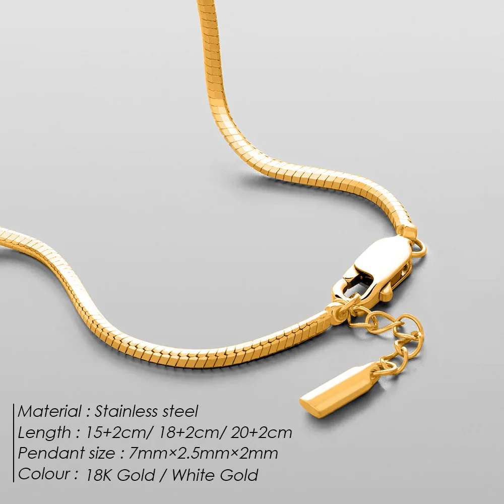 Minimalist Octagonal Chain Silver Bracelet Fashion Men's Jewelry Stainless Steel Accessories Wholesale