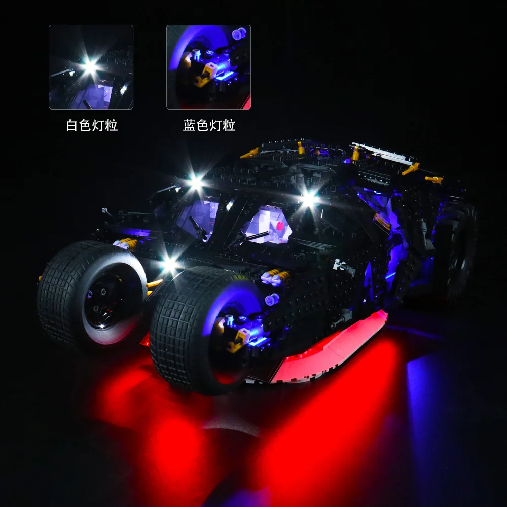 Zestaw oświetlenia LED DIY do LEGO 76240 Batmobile Tumbler (tylko oświetlenie LED, bez modelu klocków)