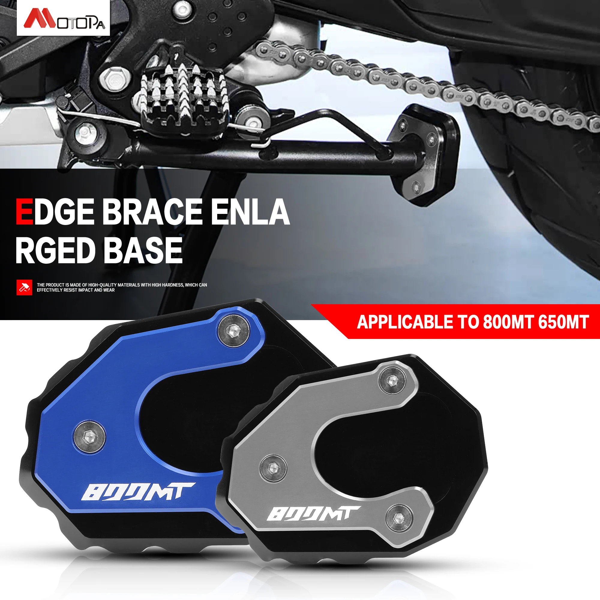For CFMOTO 800MT 800 MT Motorcycle Accessories CNC Kickstand Side Stand Extension CF MOTO 800 MT800 2024 2025