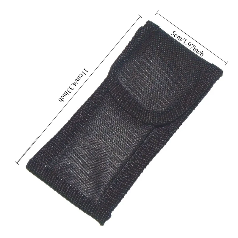 Durable Nylon Folding Knife Sheath - Double-Layer Oxford Cloth Storage Pouch for Shockproof Multi-Tool Organizer
