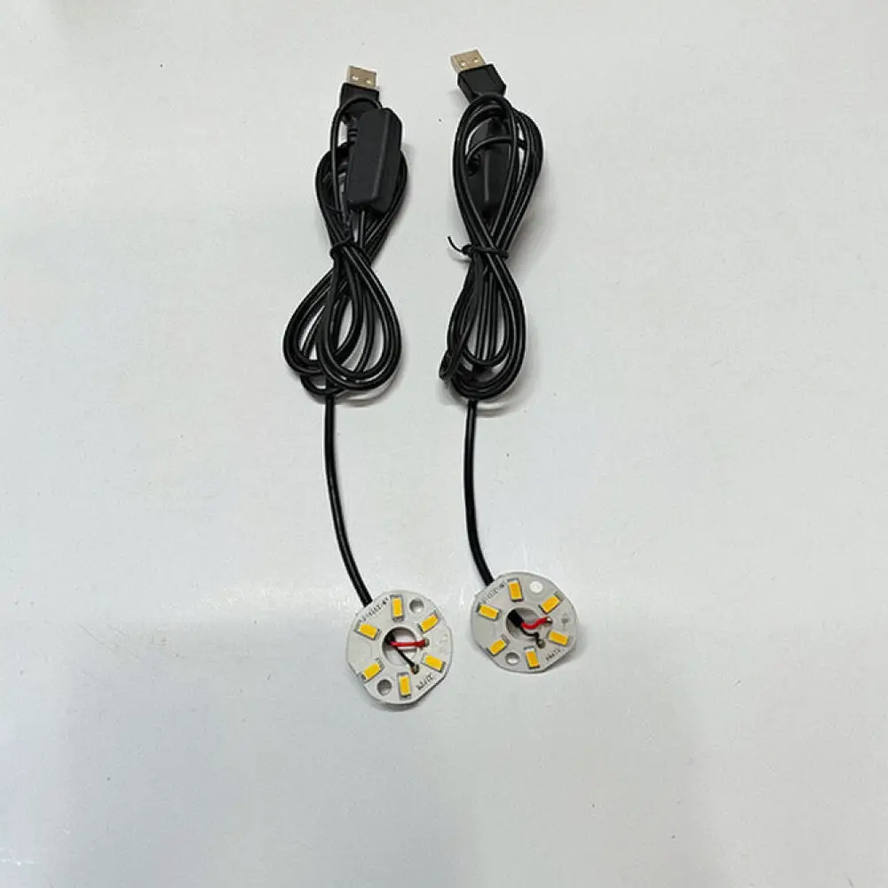 5V LED Light Chip For DIY Lamp Projects USB Powered Lighting Module With Switch Cable Adjustable Color Desk Night Light