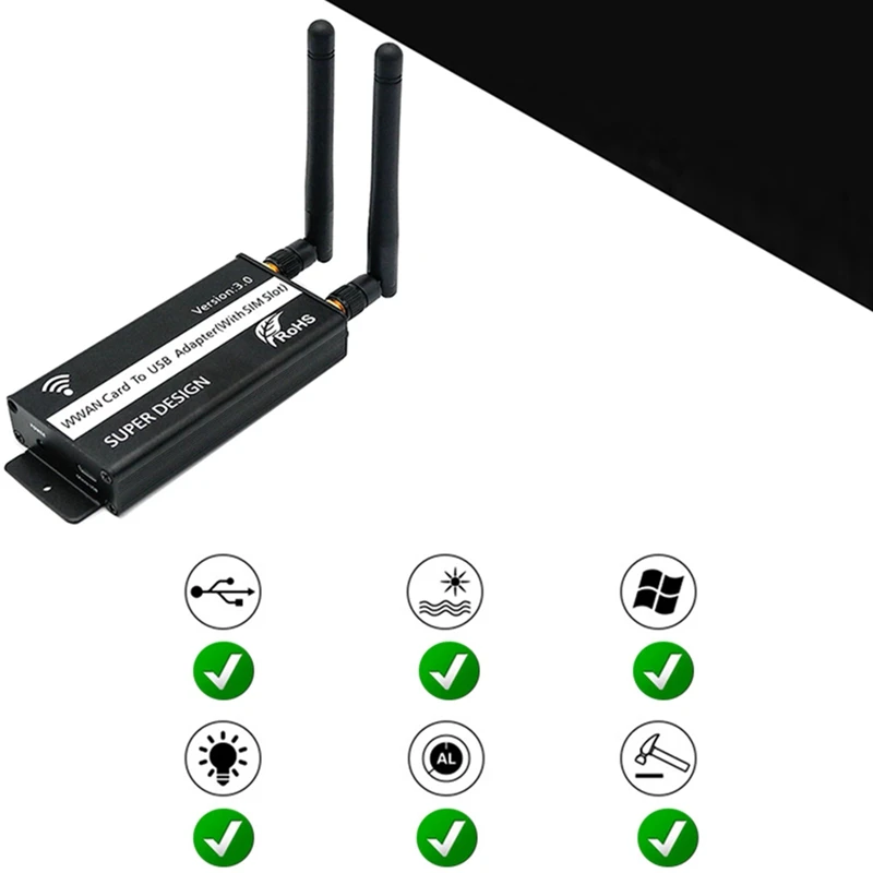 Mini PCI-E PCI-Express To Mini USB Adapter With SIM Card Slot For WWAN/LTE/Gsm/Hspa/GPS 3G/4G Wireless Mini Pci-E Card