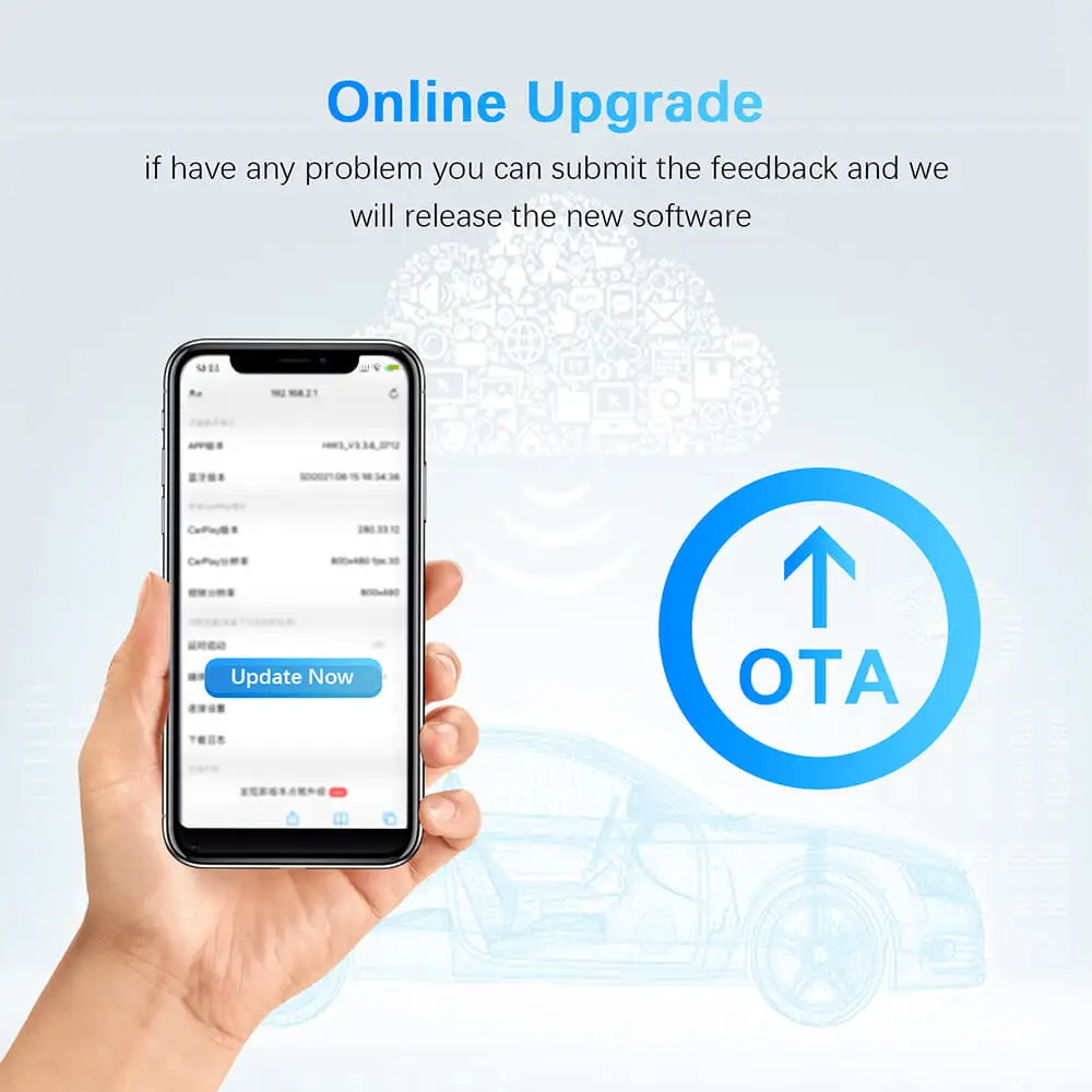 جديد صغير 2in1 لاسلكي CarPlay وAndroid محول لاسلكي تلقائي صندوق صغير BT WiFi توصيل سريع التوصيل والتشغيل لسيارة CarPlay السلكية #5