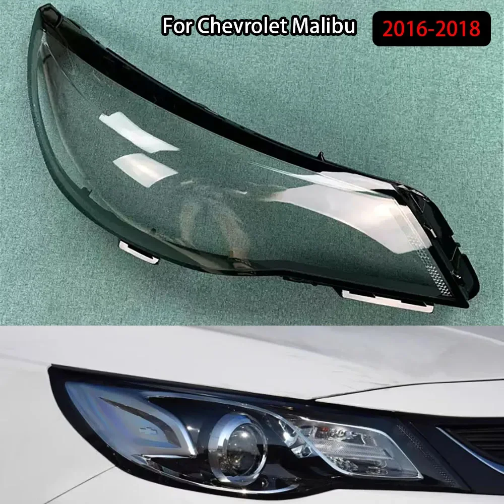 

For Chevrolet Malibu 2016-2018 Front Headlight Cover Headlamp Lamp Shell Mask Lampshade Lens Plexiglass