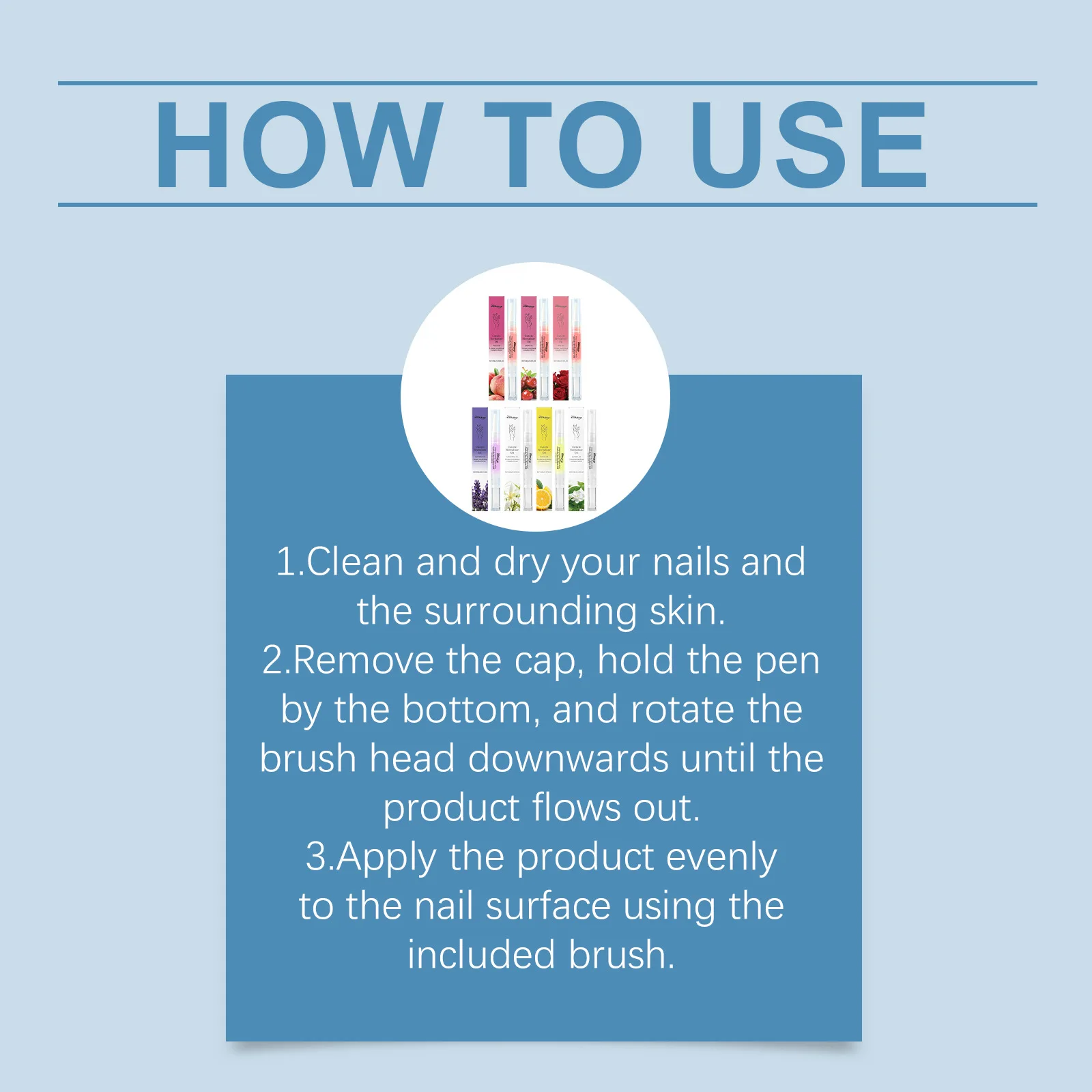 قلم زيت العناية بالأظافر متعدد النكهات يقلل من تكسير الأظافر يرطب البشرة يضيف اللمعان وينعم الأظافر يهتم سطح الأظافر ينظف القلم #5