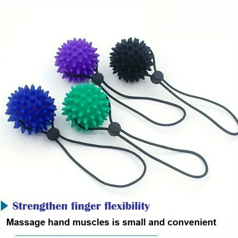 

Hand Grip Strengthener & Massage Ball - Finger Exercise Ball for Hand Therapy, Strength Training - Gym, Office, Home, Elderly
