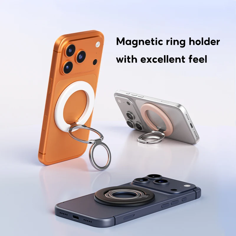 

Ультратонкая магнитная подставка для телефона с вращающейся и портативной подкладкой MagSafe, совместимая с устройством iPhone.