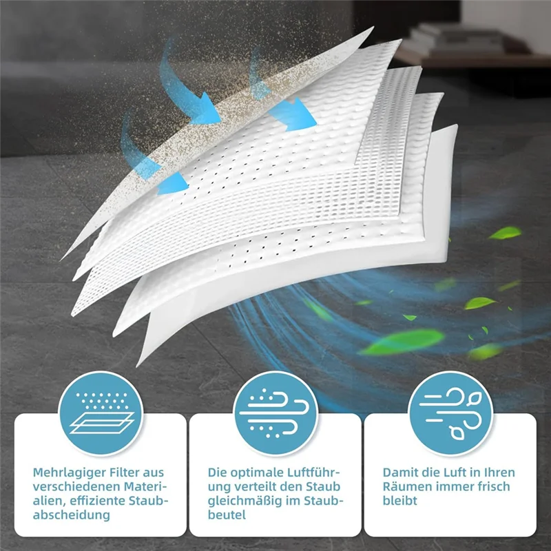 16Pcs Vacuum Cleaner Bags For  Vacuum Cleaner Hyclean 3D GN With 5Motors & 5Exhaust Filters Replaces 12281680-Best Selling