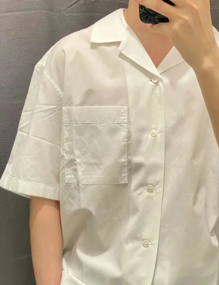 

Summer Mens Women Couple Sle Modal Cotton Blend ort Sve irt Loose Fit Youth Faion Breathable Skin-friendly Polyester