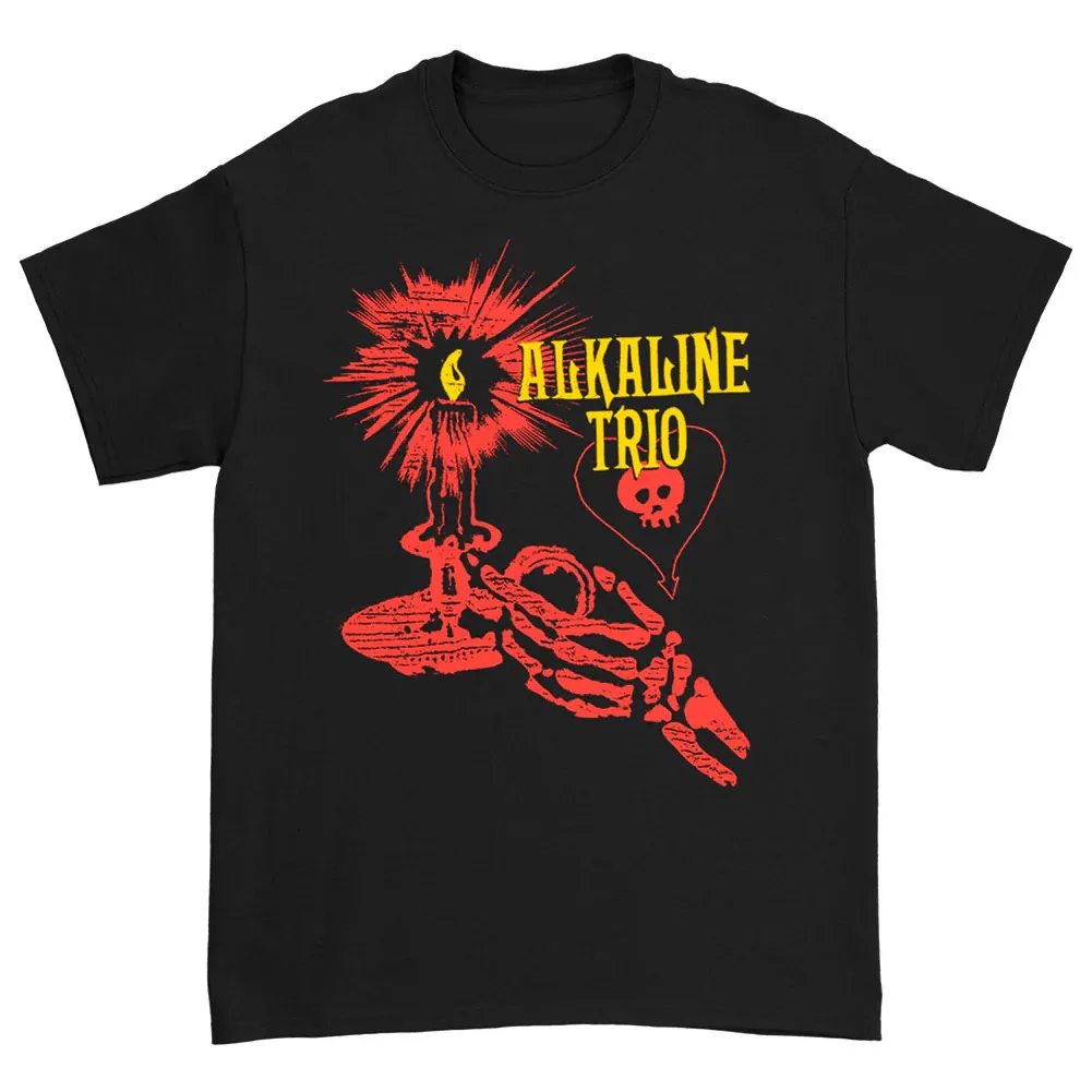 Rare! Alkaline Trio - Skele Candle Men's T-shirt MM1117