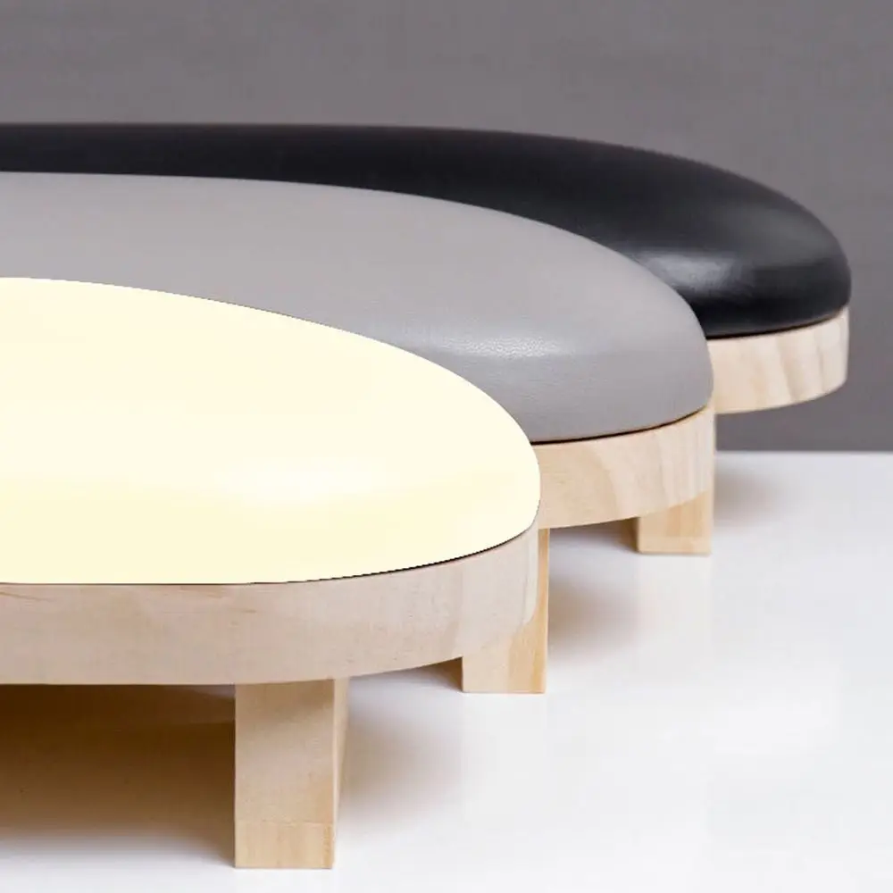 Non-slip Manicure Hand Pillow PU Leather Detachable Nail Art Hand Cushion Waterproof Wood Stand Manicure Table Mat Salon Tool