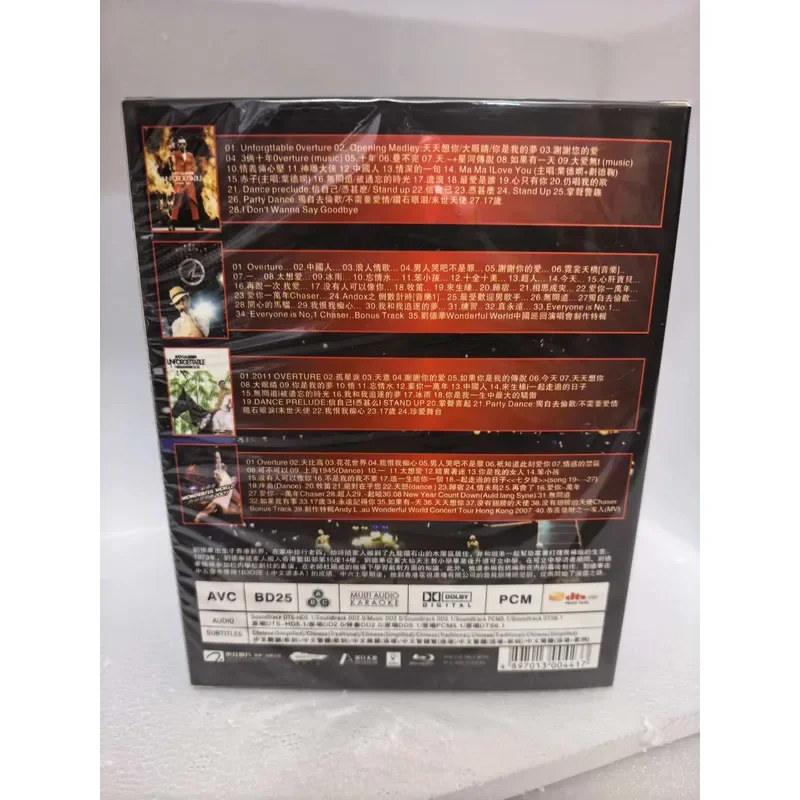 Blu-ray Andy Lau Concert Collection High Definition Music Video Live Performance Disc