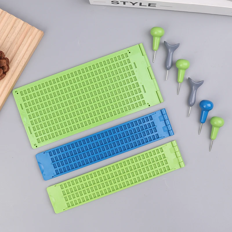 

Braille Writing Stylus And Paper Kit – Portable Learning Tool For Blind Beginners