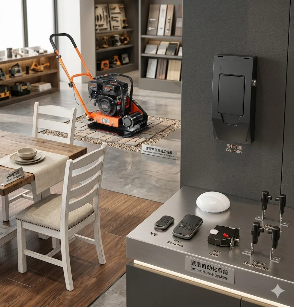

6.5HP Plate Compactor, 196CC Gas Engine, 2360 lbs Vibratory Compaction Tamper, 22.1x15.9 in Plate Power Jumping Jack Tamper