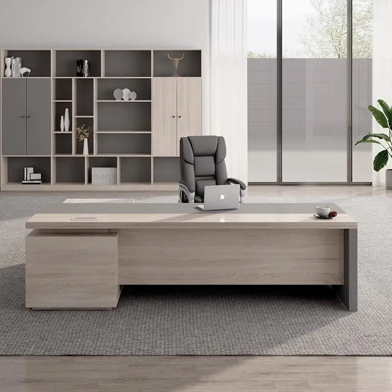 *Minimalistic Office Desk Storage Office Desk Stylish Simplicity Modern Work Table Reception Office Desk