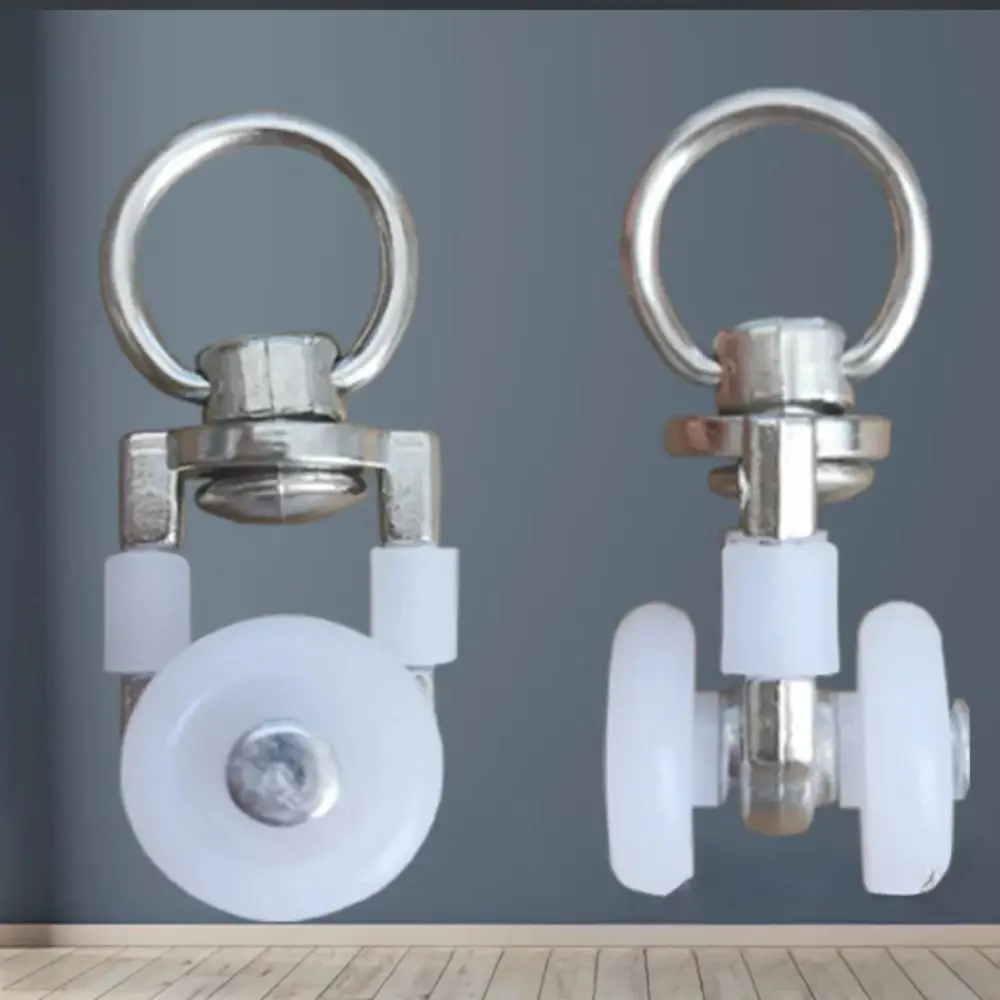 Twin Wheeled Carriers Silent Hooks Curtain Track Roller Multifunctional Durable Ceiling Pulley Sliding Pulleys Rails