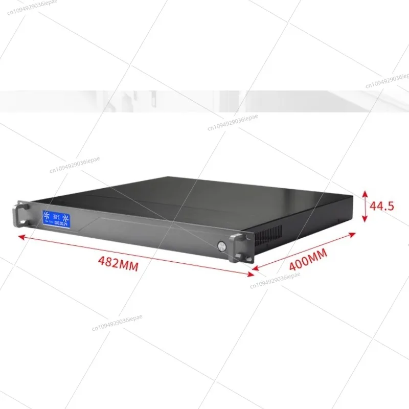 

1U industrial control chassis aluminum alloy panel 400 with temperature display LCD screen atx main board high quality