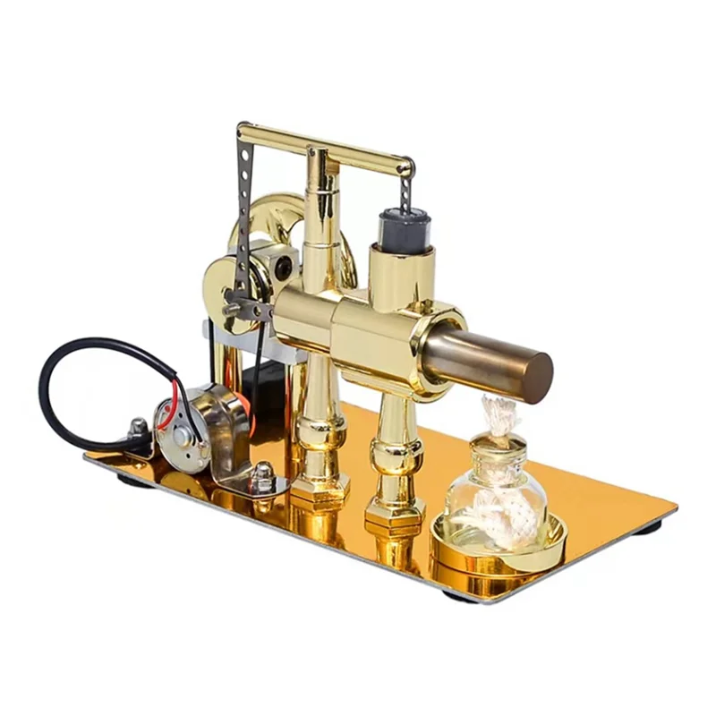 Top-Hot Air Single Cylinder Stirling Engine Generator Physics Popular Science Production Electricity Power Generator Model