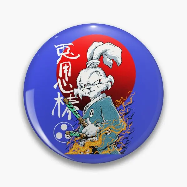 Usagi Yojimbo  Soft Button Pin Collar Creative Lover Gift Decor Jewelry Lapel Pin Women Hat Brooch Clothes Funny Fashion Metal