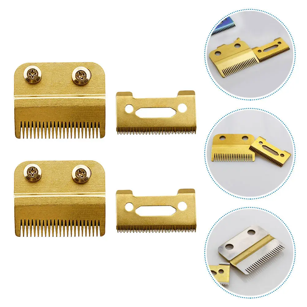 

2Sets Hair Trimmer Blades Replacement Heads with 2-Hole Design for Smooth Gliding Adjustable Lever Fit for 8148 Clipper Electric