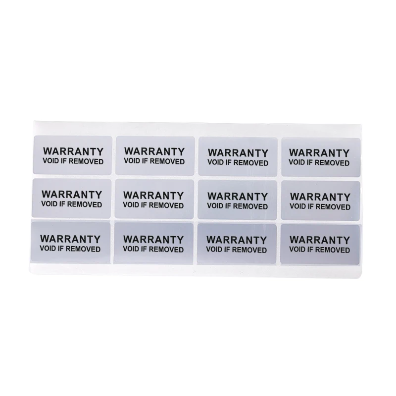 100Pcs Warranty Protection Sticker 40*20mm Tamper Proof Void Label Stickers Disposable Security Seal Anti-counterfeiting Sticker